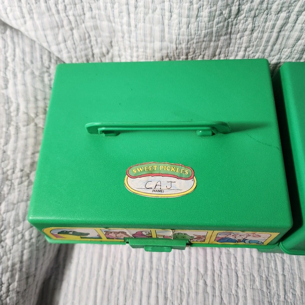 Vintage Sweet Pickles Preschool Program Green Cases Activity Cards Spinner Set
